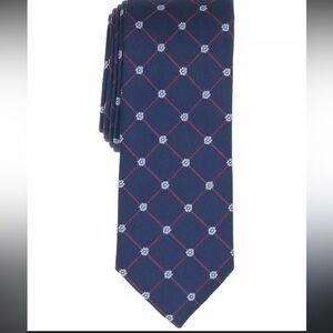 Bar III Blue and Red Patterned Men's Tie